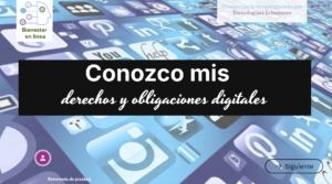 Imagen del interactivo conozco mis derechos y obligaciones digitales